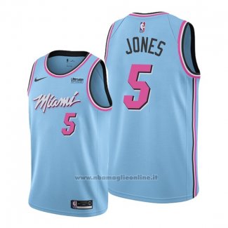 Maglia Miami Heat Derrick Jones NO 5 Citta 2019-20 Blu