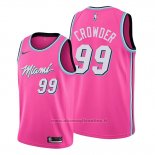 Maglia Miami Heat Jae Crowder NO 99 Earned 2019-20 Rosa