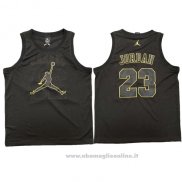 Maglia Michael Jordan NO 23 Nero Or