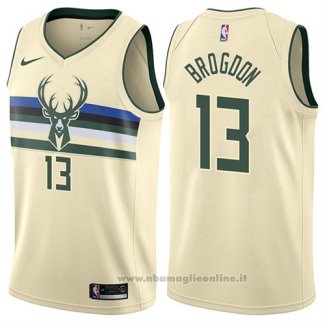 Maglia Milwaukee Bucks Malcolm Brogdon NO 13 Citta Crema