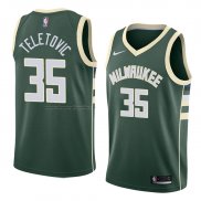 Maglia Milwaukee Bucks Mirza Teletovic NO 35 Icon 2018 Verde