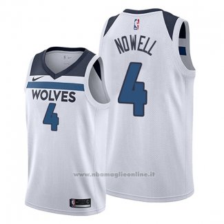 Maglia Minnesota Timberwolves Jaylen Nowell NO 4 Association Bianco