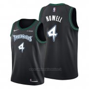 Maglia Minnesota Timberwolves Jaylen Nowell NO 4 Hardwood Classics Nero