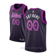 Maglia Minnesota Timberwolves Personalizzate Citta 2018-19 Viola