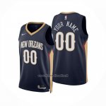 Maglia New Orleans Pelicans Personalizzate Icon 2024-25 Blu