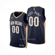 Maglia New Orleans Pelicans Personalizzate Icon 2024-25 Blu