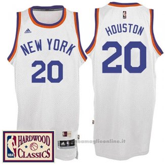 Maglia New York Knicks Allan Houston NO 20 Throwback Bianco