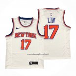 Maglia New York Knicks Jeremy Lin #17 Association Bianco