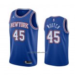 Maglia New York Knicks Kenny Wooten #45 Statement 2020-21 Blu