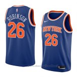 Maglia New York Knicks Mitchell Robinson NO 26 Icon 2018 Blu