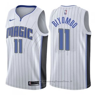 Maglia Orlando Magic Bismack Biyombo NO 11 Association 2017-18 Bianco