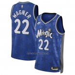 Maglia Orlando Magic Franz Wagner #22 Classic 2023-24 Blu