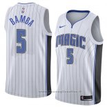 Maglia Orlando Magic Mohamed Bamba NO 5 Association 2018 Bianco