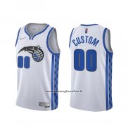 Maglia Orlando Magic Personalizzate Earned 2020-21 Bianco