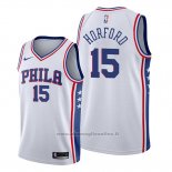 Maglia Philadelphia 76ers Al Horford NO 15 Association Bianco