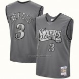 Maglia Philadelphia 76ers Allen Iverson #3 Mitchell & Ness 2000-01 Grigio