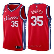Maglia Philadelphia 76ers Trevor Booker NO 35 Statement 2017-18 Rosso