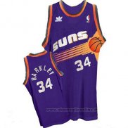 Maglia Phoenix Suns Charles Barkley NO 34 Throwback Viola