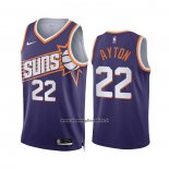 Maglia Phoenix Suns Deandre Ayton #22 Icon 2023-24 Viola