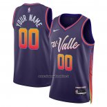 Maglia Phoenix Suns Personalizzate Citta 2023-24 Viola