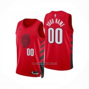 Maglia Portland Trail Blazers Personalizzate Statement 2024-25 Rosso