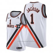 Maglia Portland Trail Blazers Reggie Jackson NO 1 Citta 2019-20 Bianco