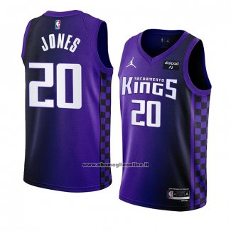 Maglia Sacramento Kings Colby Jones #20 Statement 2023-24 Viola