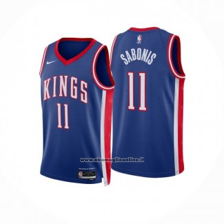 Maglia Sacramento Kings Domantas Sabonis #11 Citta 2024-25 Blu
