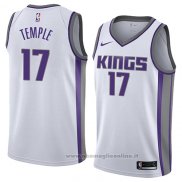 Maglia Sacramento Kings Garrett Temple NO 17 Association 2018 Bianco