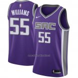 Maglia Sacramento Kings Jason Williams #55 Icon 2020-21 Viola