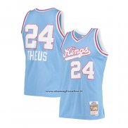 Maglia Sacramento Kings Reggie Theus #24 Hardwood Classics 1985-86 Blu