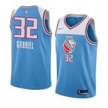 Maglia Sacramento Kings Wenyen Gabriel NO 32 Citta 2018 Blu