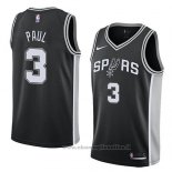 Maglia San Antonio Spurs Brandon Paul NO 3 Icon 2018 Nero