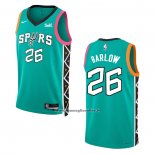 Maglia San Antonio Spurs Dominick Barlow #26 Citta 2022-23 Verde