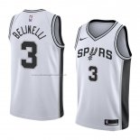 Maglia San Antonio Spurs Marco Belinelli NO 3 Association 2018 Bianco