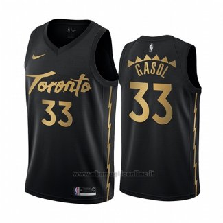 Maglia Toronto Raptors Marc Gasol NO 33 Citta Edition Nero