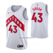 Maglia Toronto Raptors Pascal Siakam #43 Association 2020-21 Bianco