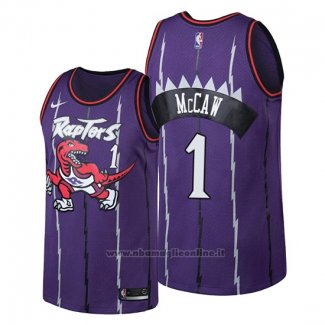 Maglia Toronto Raptors Patrick Mccaw NO 1 Classic Edition Viola