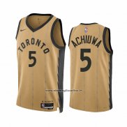 Maglia Toronto Raptors Precious Achiuwa #5 Citta 2023-24 Or