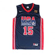 Maglia USA 1992 Magic Johnson NO 15 Nero