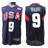 Maglia USA 2008 Wade NO 9 Blu