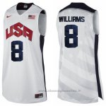 Maglia USA 2012 Deron Williams NO 8 Bianco