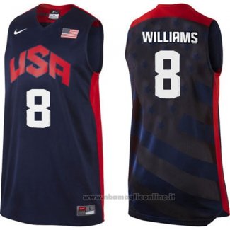 Maglia USA 2012 Deron Williams NO 8 Nero