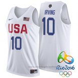 Maglia USA 2016 Kyrie Irving NO 10 Bianco