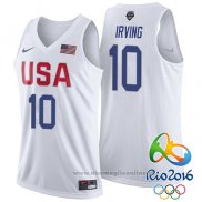 Maglia USA 2016 Kyrie Irving NO 10 Bianco