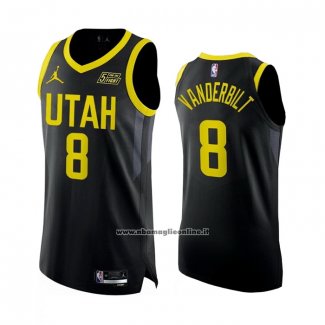 Maglia Utah Jazz Jarred Vanderbilt #8 Statement Autentico 2022-23 Nero