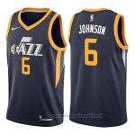 Maglia Utah Jazz Joe Johnson NO 6 Icon 2017-18 Blu
