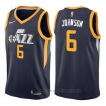 Maglia Utah Jazz Joe Johnson NO 6 Icon 2017-18 Blu