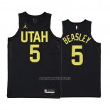 Maglia Utah Jazz Malik Beasley #5 Statement 2022-23 Nero