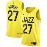 Maglia Utah Jazz Rudy Gobert #27 Icon 2022-23 Giallo